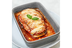 Eggplant Parmigiana Lasagna(Vegetarian) - Napoli sauce, mozzarella, crumbed eggplant, basil, parmesan